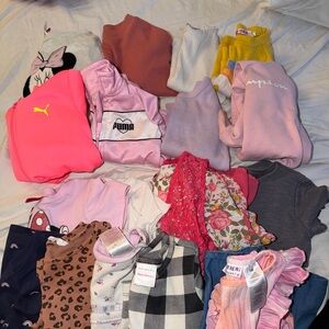 Puma Girls' Active Jacket and Pink Mix